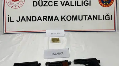Düzce'de jandarmadan ruhsatsız silah operasyonu