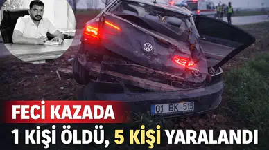 Harran'da devrilen otomobilde 1 ölü, 5 yaralı!
