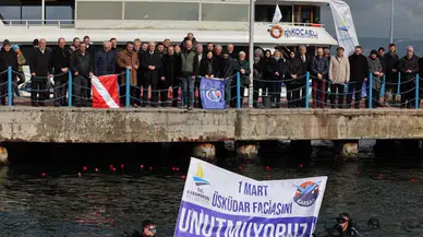 Fırtınada batan Üsküdar Vapuru'nda hayatını kaybedenler anıldı.