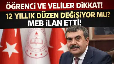 Öğrenci ve Veliler Dikkat! 12 Yıllık Eğitim Sistemi Değişiyor mu? MEB’den Yeni Model Sinyali