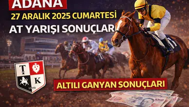 Adana 27 Aralık 2025 Cumartesi At Yarışı Sonuçları