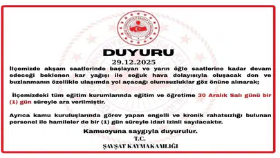 Şavşat'ta  okullar tatil mi? Şavşat Kaymakamlığından açıklama