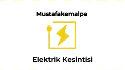 12 Ocak 2026 Mustafakemalpasa / Bursa Elektrik Verilmeyecektir