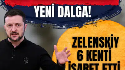 Rus saldırılarında yeni dalga: Zelenskiy 6 kenti işaret etti