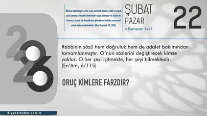 Oruç Kimlere Farzdır?