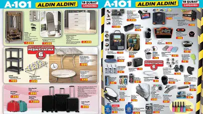 A101'in 18 Şubat 2026 tarihli Aktüel Kataloğu Yayınlandı: Aldın Aldın Fırsatları!