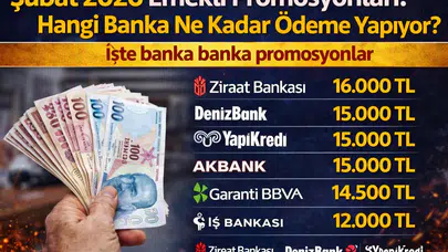 Şubat 2026 emekli promosyonları: Hangi banka ne kadar ödeme yapıyor? İşte banka banka promosyonlar