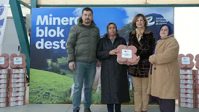 Eskişehir'de 133 üreticiye 10 ton mineral blok desteği sağlandı!