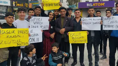 Şanlıurfa’da Gençlerden Başlık Parası Protestosu!