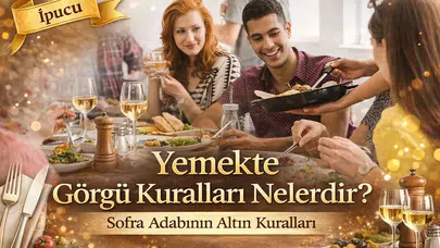 🍽️ Yemekte Görgü Kuralları Nelerdir? Sofra Adabının Altın Kuralları