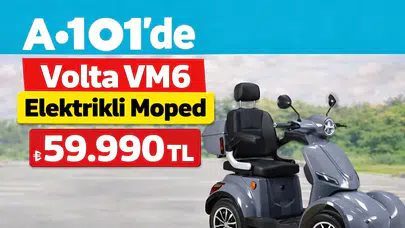 A101'de Volta VM6 Elektrikli Moped 59.990 TL