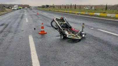 Şanlıurfa’da motosiklet kazası: 16 yaşındaki sürücü ağır yaralandı
