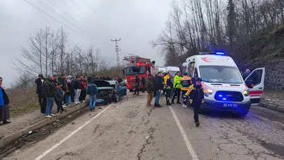 Ordu'da iki ayrı trafik kazasında 12 kişi yaralandı