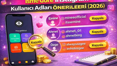 İsme Göre Instagram Kullanıcı Adları Önerileri 2026: Havalı, Yaratıcı ve Akılda Kalıcı İsimler