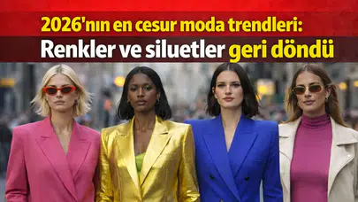 2026'nın En Cesur Moda Trendleri: Renkler ve Siluetler Geri Döndü