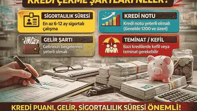 Kredi Çekmek Neden Zor? Sigorta Süresi Kredi Notu ve Gelir Kriterleri