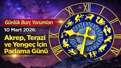 Günlük Burç Yorumları – 10 Mart 2026: Akrep, Terazi ve Yengeç İçin Parlama Günü