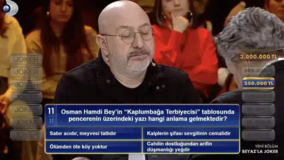 Osman Hamdi Bey'in Kaplumbağa Terbiyecisi tablosunda pencerenin üzerindeki yazı hangi anlama gelmektedir?