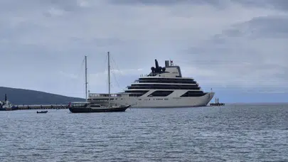 Bodrum’a 400 Milyon Euro Değerinde Lüks Gemiyi Demirledi!