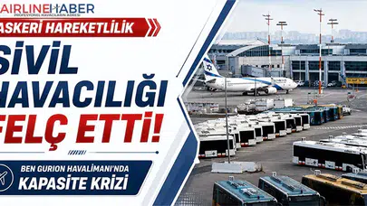Gökyüzünde Askeri Hakimiyet: Ben Gurion Havalimanı’nda Rekor Kapasite Kaybı