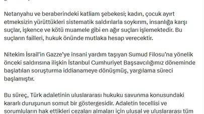 Bakan Gürlek'ten İsrail'e sert tepki: İnsanlık suçu işleyenler hukuk önünde hesap verecek