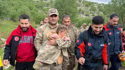 Korkulu bekleyiş mutlu sonla bitti: Minik Melike 5 kilometre uzakta bulundu