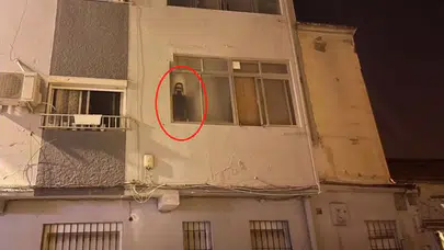 Apartman dairesinde korku dolu anlar: İnsan silüeti sanılan cisim bakın ne çıktı