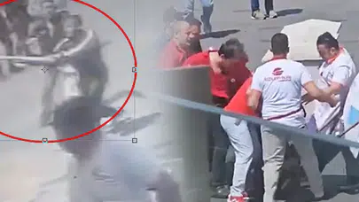 Taksim'de dehşet anları: Dönercinin önü bir anda savaş alanına döndü