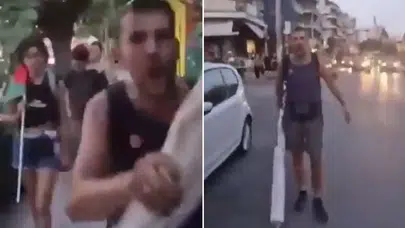 Yunan sokaklarında İsrail askerlerine sert tepki: İstenmiyorsunuz