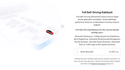 Tesla'dan Türkiye için radikal karar: Popüler sürüş sisteminde dönem değişiyor