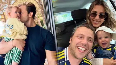 Tolga Sarıtaş'ın baba mutluluğu: Minik Ali ilk kez objektif karşısında