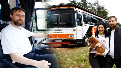 Hurdaya ayrılmıştı, şimdi ailenin yuvası oldu: 1985 model otobüsle özgürlüğe yolculuk