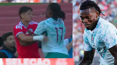 Rafael Leao hazırlık maçında gördüğü kırmızı kartla gündemde