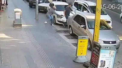 Antalya sokaklarında dehşet anları güvenlik kamerasında