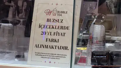 Buz istemeyene ek fatura: Alanya'daki işletmenin yeni politikası şaşkınlık yarattı