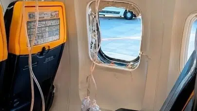 Ryanair uçağında motor arızası sonrası kabinde dehşet anları yaşandı