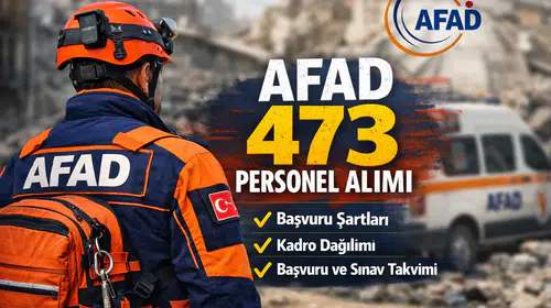 AFAD 473 Personel Alımı Ne Zaman? Başvuru Şartları Neler, Hangi Kadrolar Var?
