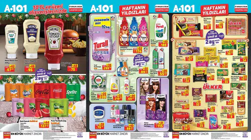 A101'de 27 Aralık-2 Ocak Haftası Yıldız Ürünler Listesi Yayınlandı!