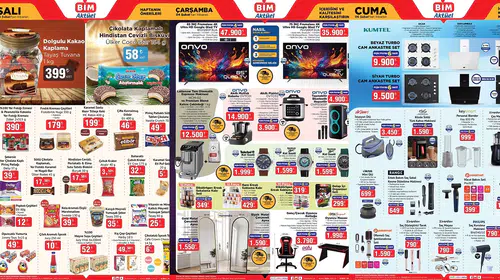 BİM 3-4-6 ŞUBAT 2026 AKTÜEL ÜRÜNLER KATALOĞU Katlanır Masa, Çerçeveli Ayna, Oyuncu Koltuğu Geliyor