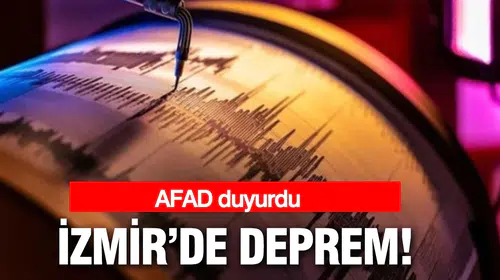 Son Dakika: İzmir'de deprem meydana geldi