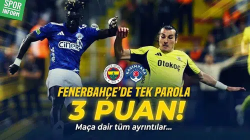 Fenerbahçe Kasımpaşa maçı ne zaman, saat kaçta, hangi kanalda? Muhtemel 11'ler