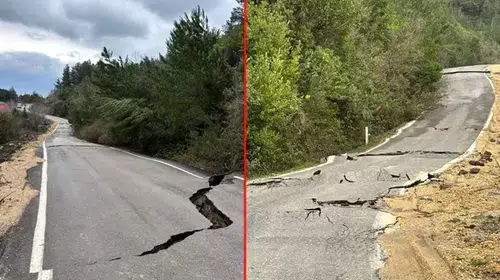 Kastamonu'da Heyelan, Sahil Yolunu Tehdit Ediyor: Yarıklar Meydana Geldi!