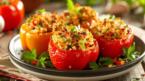 Fırın Torbasında Pratik Biber Dolması: 30 Dakikada Sofranızda!