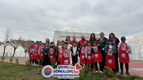 Şehit Ercan Hırçın İlkokulu Öğrencilerinden Anlamlı Fidan Dikimi Etkinliği