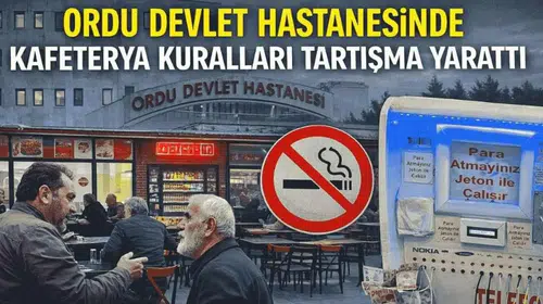 Ordu Devlet Hastanesi'nde Sıradışı Kafeterya Sistemi Gündemde!