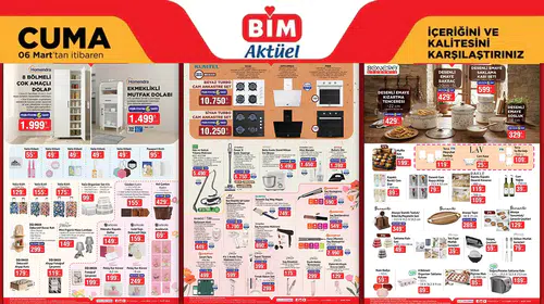 Bim 6 Mart'ta Mutfak Aletleriyle Geliyor! Kumtel Turbo Cam Ankstre Fırın...