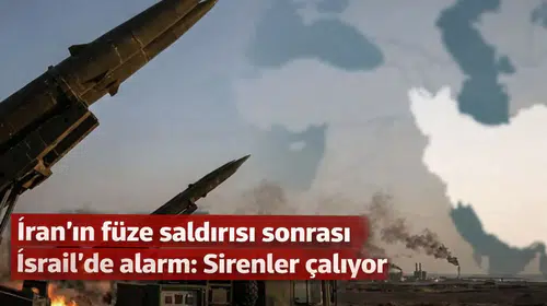 İran'ın füze saldırısı sonrası İsrail'de alarm: Sirenler çalıyor