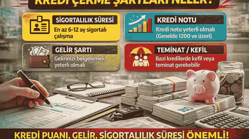 Kredi Çekmek Neden Zor? Sigorta Süresi Kredi Notu ve Gelir Kriterleri