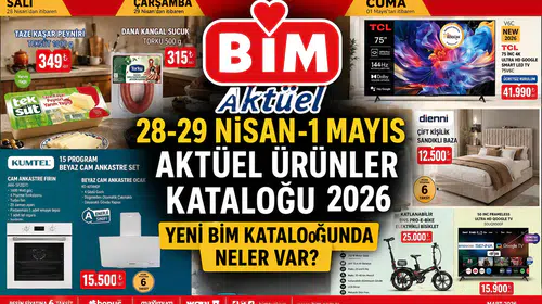 BİM'de 28 Nisan'dan itibaren yeni aktüel ürünler raflarda!