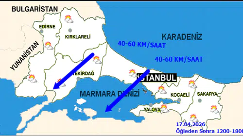 İstanbul'da 17 Nisan Cuma İçin Şiddetli Rüzgar Uyarısı Yapıldı! Hava Durumu Detayları Açıklandı